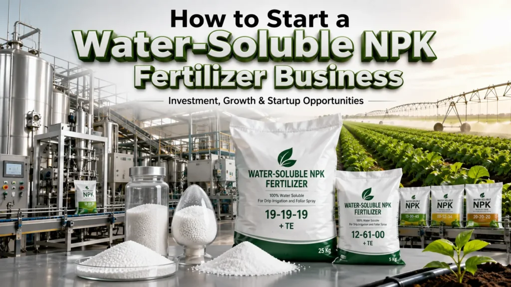 Water soluble NPK fertilizer manufacturing business in India