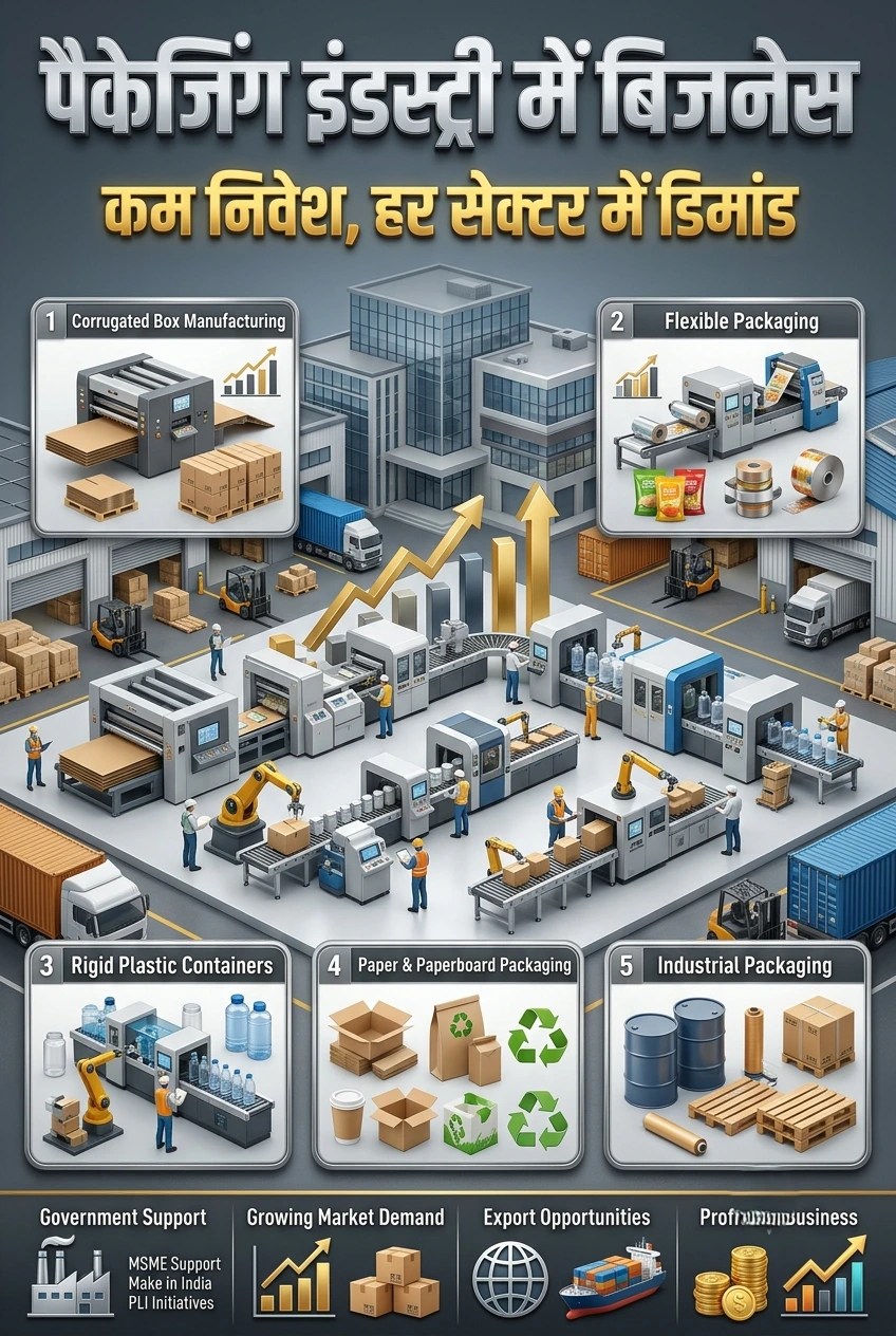 पैकेजिंग इंडस्ट्री में बिजनेस | Packaging Manufacturing Business in India