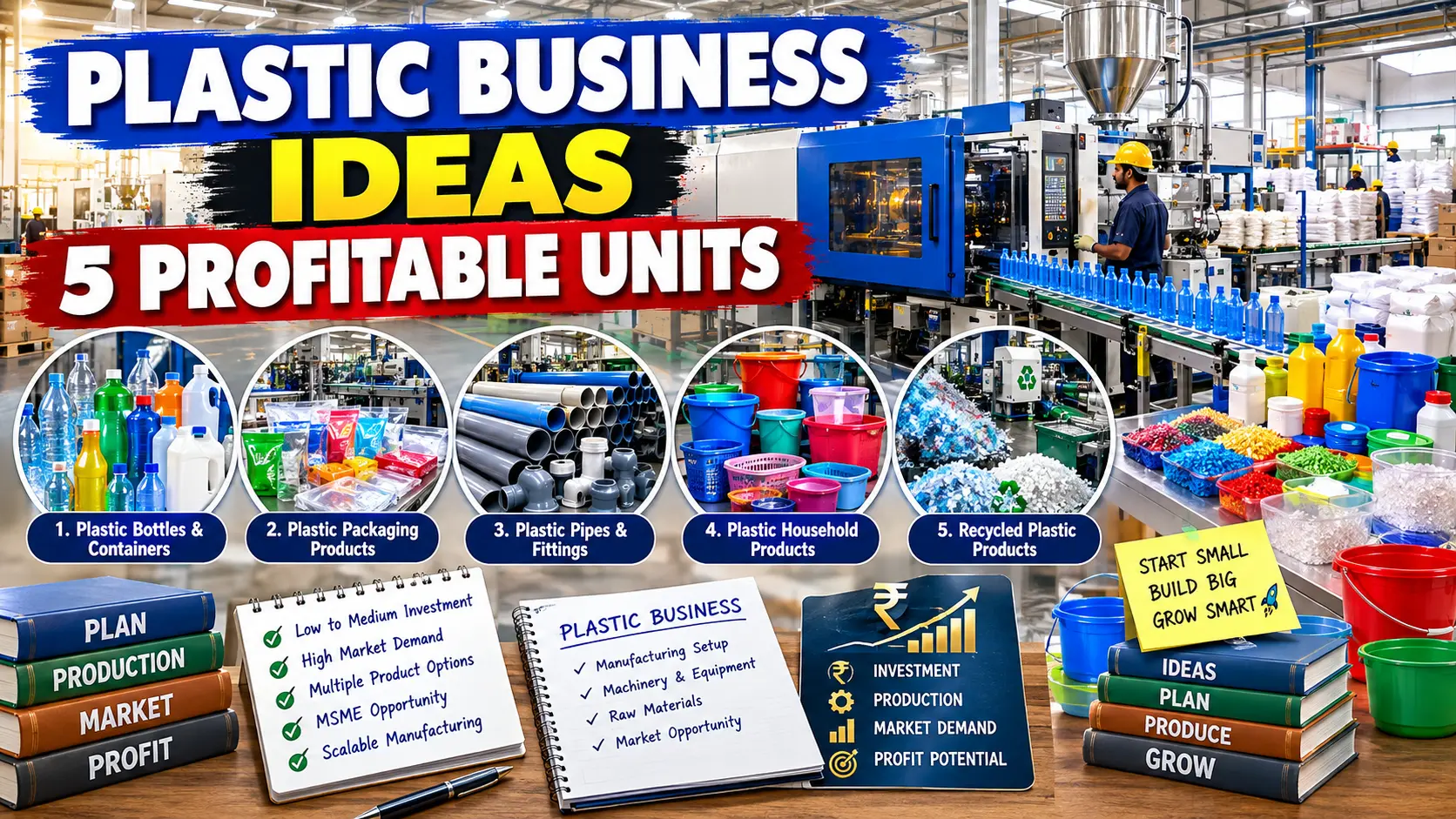 Plastic Business Ideas in India: 5 Profitable Manufacturing Units
