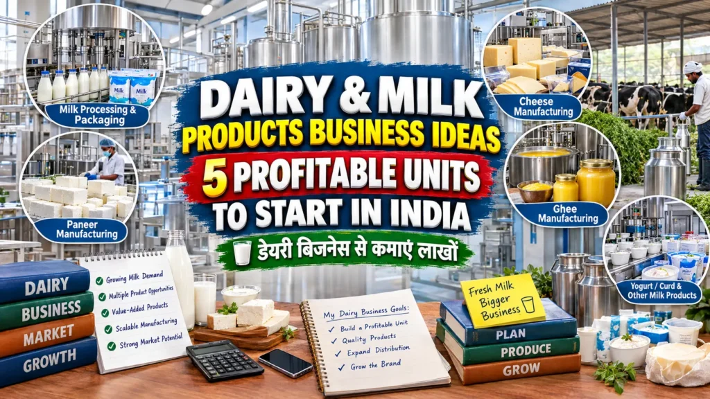 Dairy and Milk Products Business Ideas: 5 Profitable Units