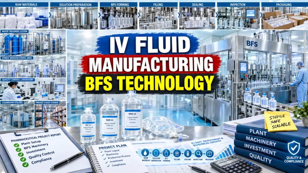 IV Fluid Manufacturing Using BFS Technology Plant Setup