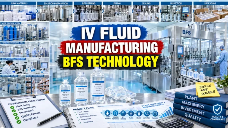 IV Fluid Manufacturing Using BFS Technology Plant Setup